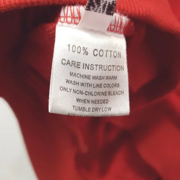 Givenchy Hoodie Mens 2XL Red Embroidered Long Sleeve - Picture 8 of 12